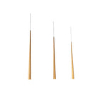 Modern Forms Cascade 54'' Led Multi-light Pendant Light 3500k In Aged Brass