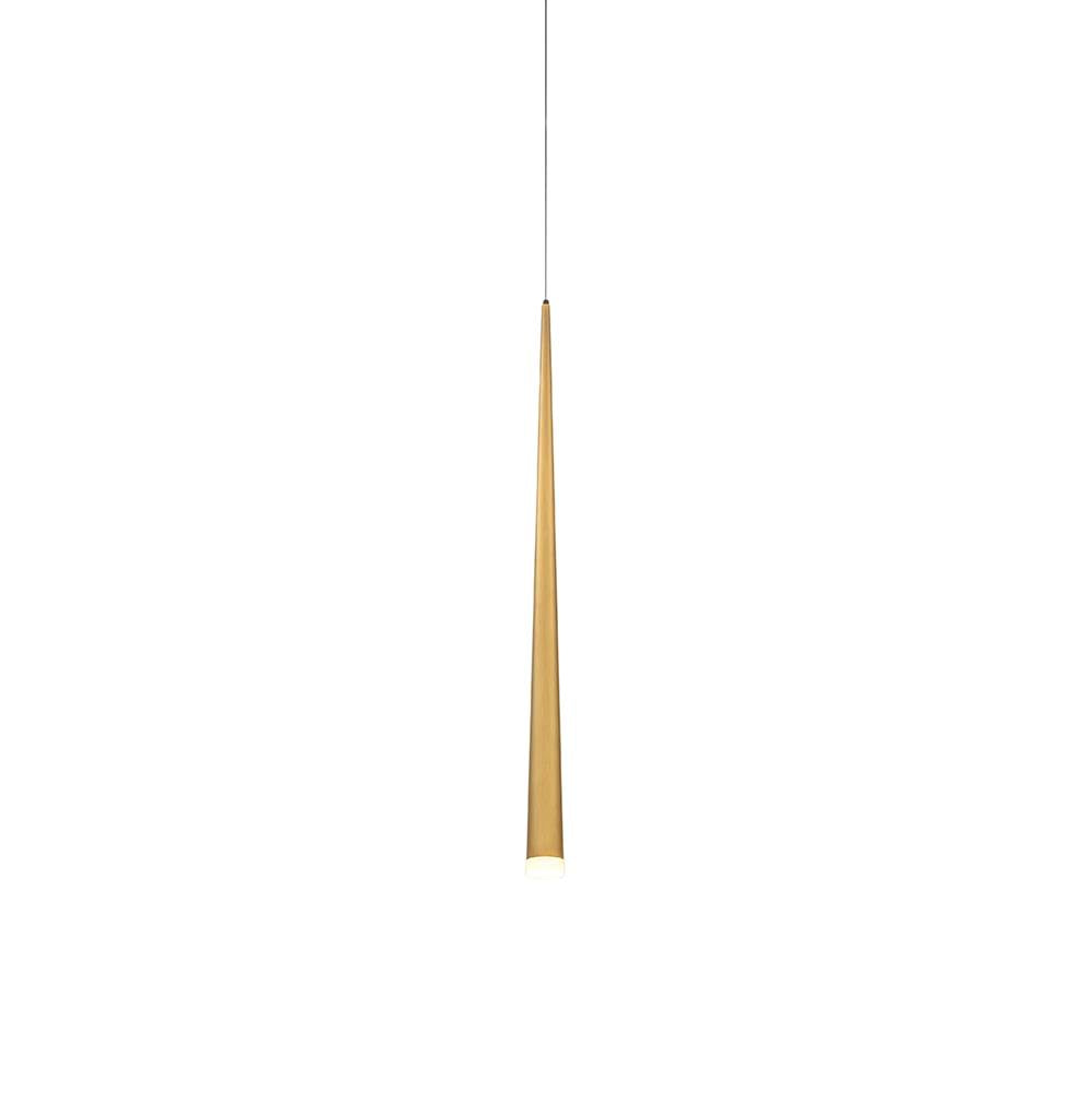 Modern Forms Cascade 28'' Led Mini Pendant Light 3500k In Aged Brass