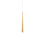 Modern Forms Cascade 37'' Led Mini Pendant Light 3500k In Aged Brass