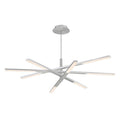 Modern Forms Stacked 48'' Led Chandelier Light 3000k In Brushed Aluminum