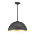 Modern Forms Yolo 20'' Led Dome Pendant Light 3000k In Gold Leaf/dark Bronze