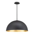 Modern Forms Yolo 24'' Led Dome Pendant Light 3000k In Gold Leaf/dark Bronze