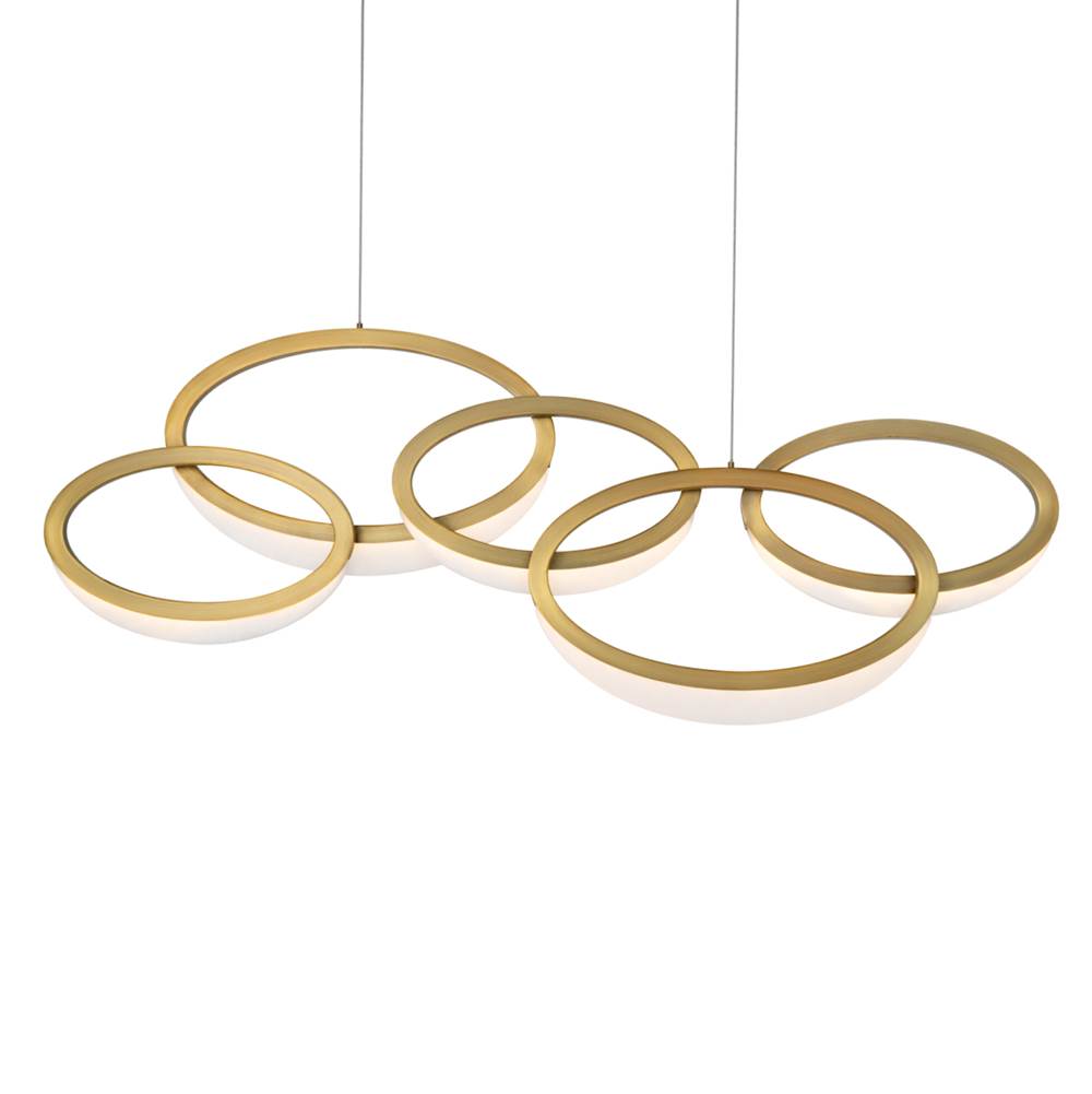 Modern Forms Orion 46'' Led Chandelier Light 3000k In Aged Brass