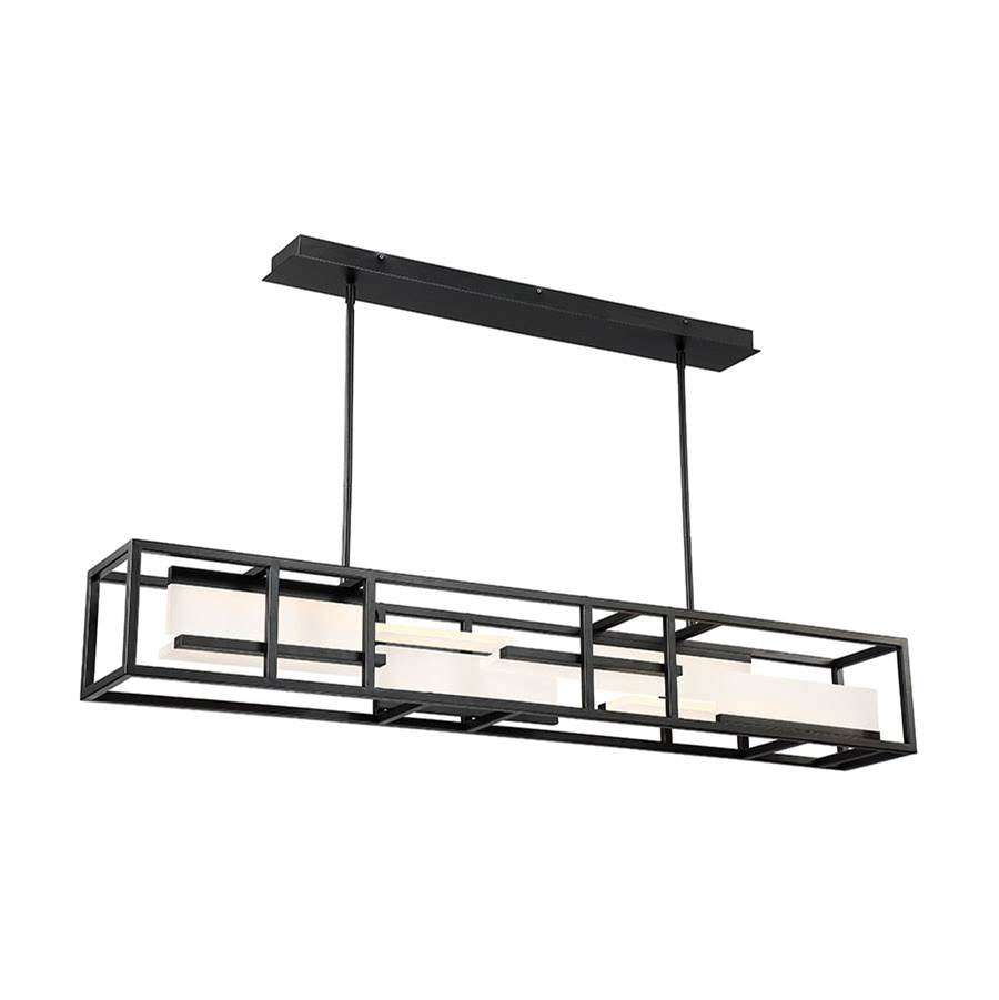 Modern Forms PD-56856-BK Black Memory 56'' Led Linear Pendant Light 3000k In Black Image 1