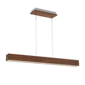 Modern Forms Drift 38'' Led Linear Pendant Light 3000k In Dark Walnut