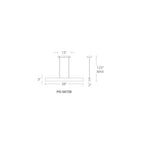 Modern Forms PD-58738-WAL Walnut Drift 38'' Led Linear Pendant Light 3000k In Walnut Image 2