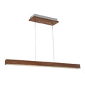 Modern Forms PD-58756-DW Dark Walnut Drift 56'' Led Linear Pendant Light 3000k In Dark Walnut Image 1