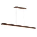Modern Forms PD-58784-DW Dark Walnut Drift 84'' Led Linear Pendant Light 3000k In Dark Walnut Image 1