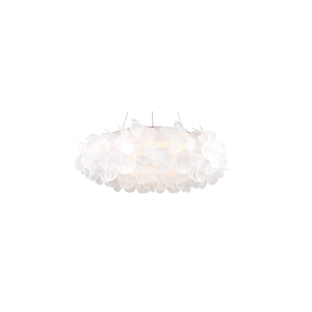 Modern Forms Fluffy 33'' Led Chandelier Light 3000k In Brushed Nickel