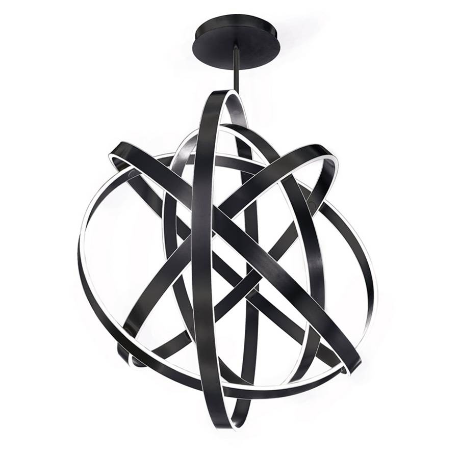 Modern Forms PD-61760-BK Black Kinetic 60'' Led Chandelier Light 3500k In Black Image 1