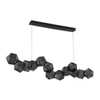 Modern Forms PD-62864-BK Black Riddle 64'' Led Linear Pendant Light 3000k In Black Image 1