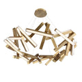 Modern Forms PD-64861-AB Aged Brass Chaos 61'' Led Chandelier Light 3000k In Aged Brass Image 1