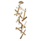 Modern Forms PD-64875-AB Aged Brass Chaos 75'' Led Chandelier Light 3000k In Aged Brass Image 1
