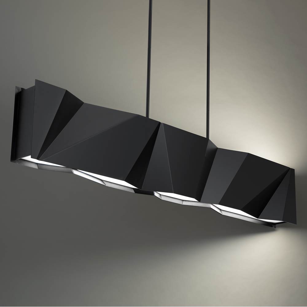 Modern Forms Intrasection 56'' Led Indoor Linear Pendant Light 3000k In Black