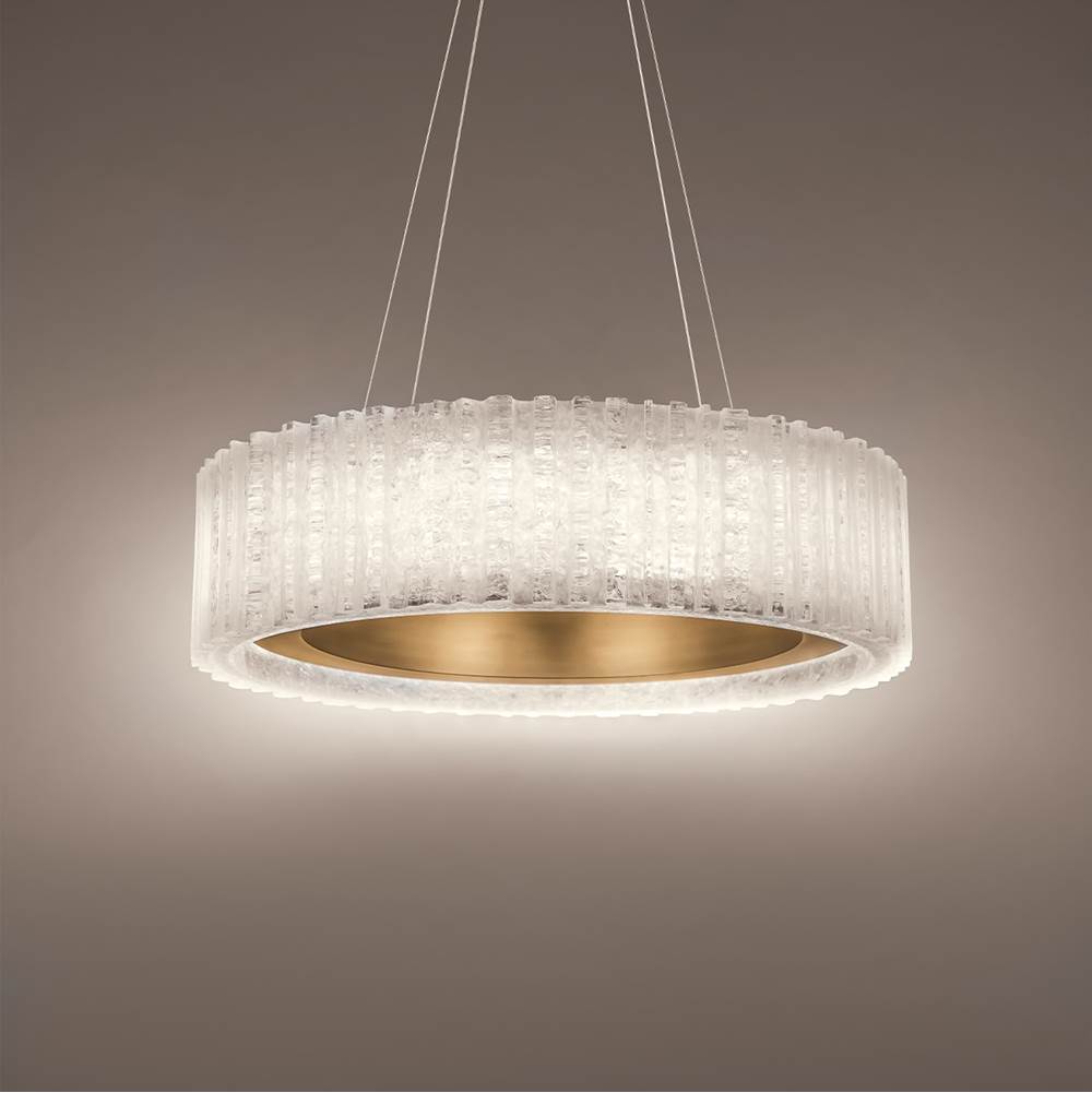 Modern Forms Rhiannon 28'' Led Chandelier Light 3000k In Aged Brass