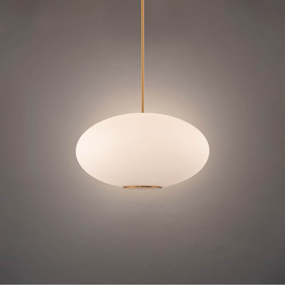 Modern Forms Illusion 22'' Led Indoor Pendant Light 3500k In Aged Brass