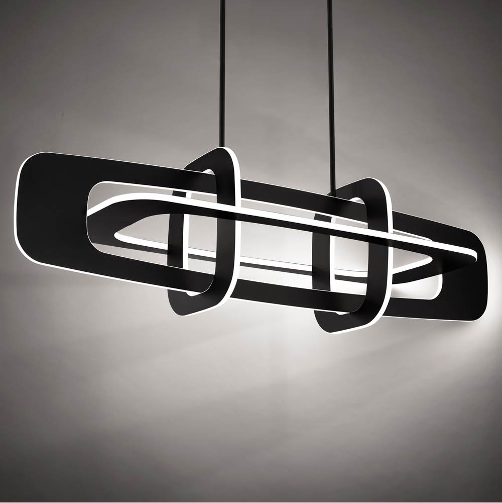 Modern Forms Vesta 50'' Led Indoor Linear Pendant Light 3000k In Black
