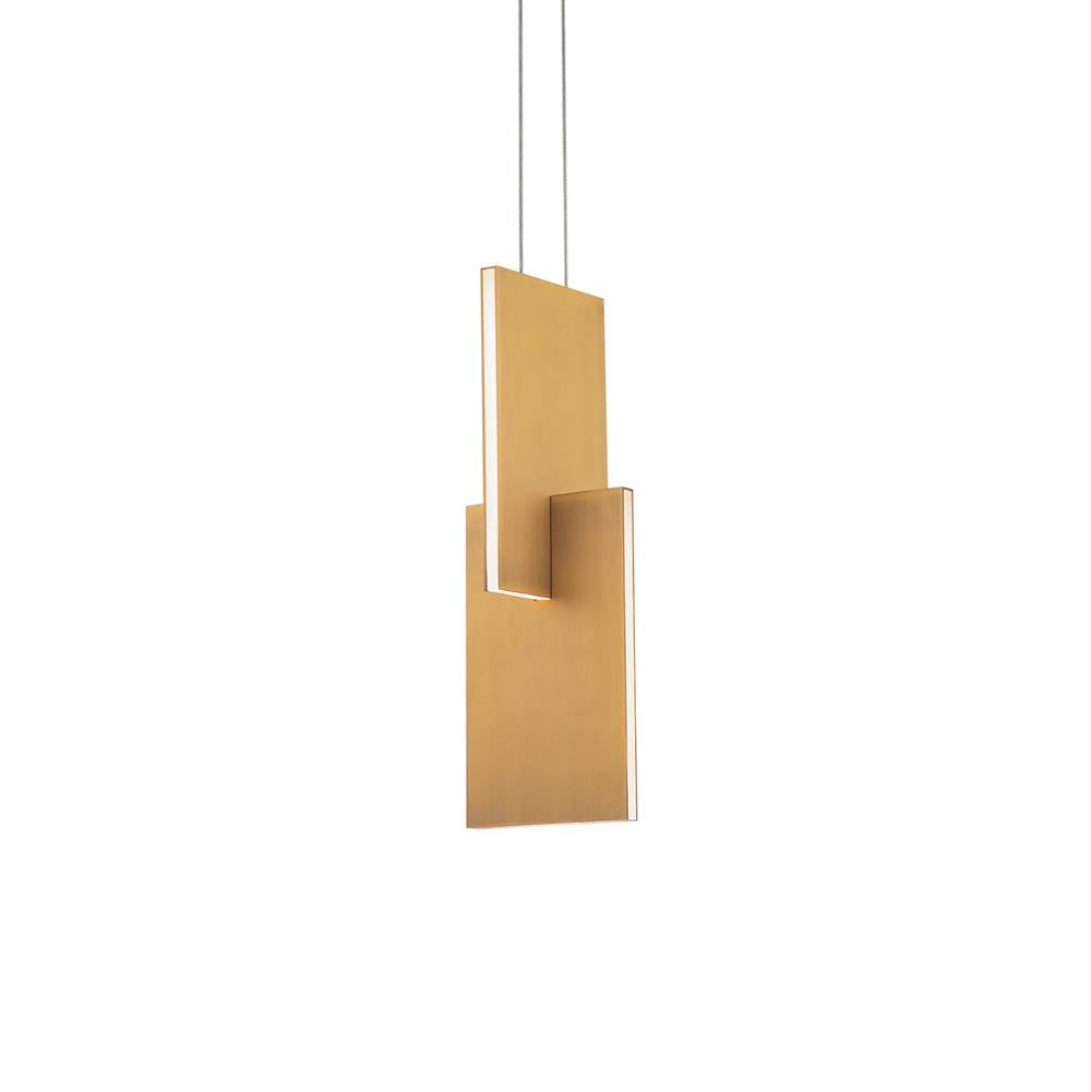 Modern Forms Amari 14'' Led Chandelier Light 3000k In Aged Brass