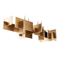 Modern Forms Amari 58'' Led Linear Pendant Light 3000k In Aged Brass