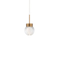 Modern Forms Double Bubble Double Bubble 6'' Led Mini Pendant Light 3000k In Aged Brass