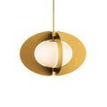 Modern Forms Echelon 16'' Led Indoor Pendant Light 3000k In Aged Brass