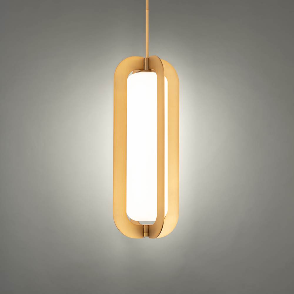Modern Forms Echelon 22'' Led Indoor Pendant Light 3000k In Aged Brass