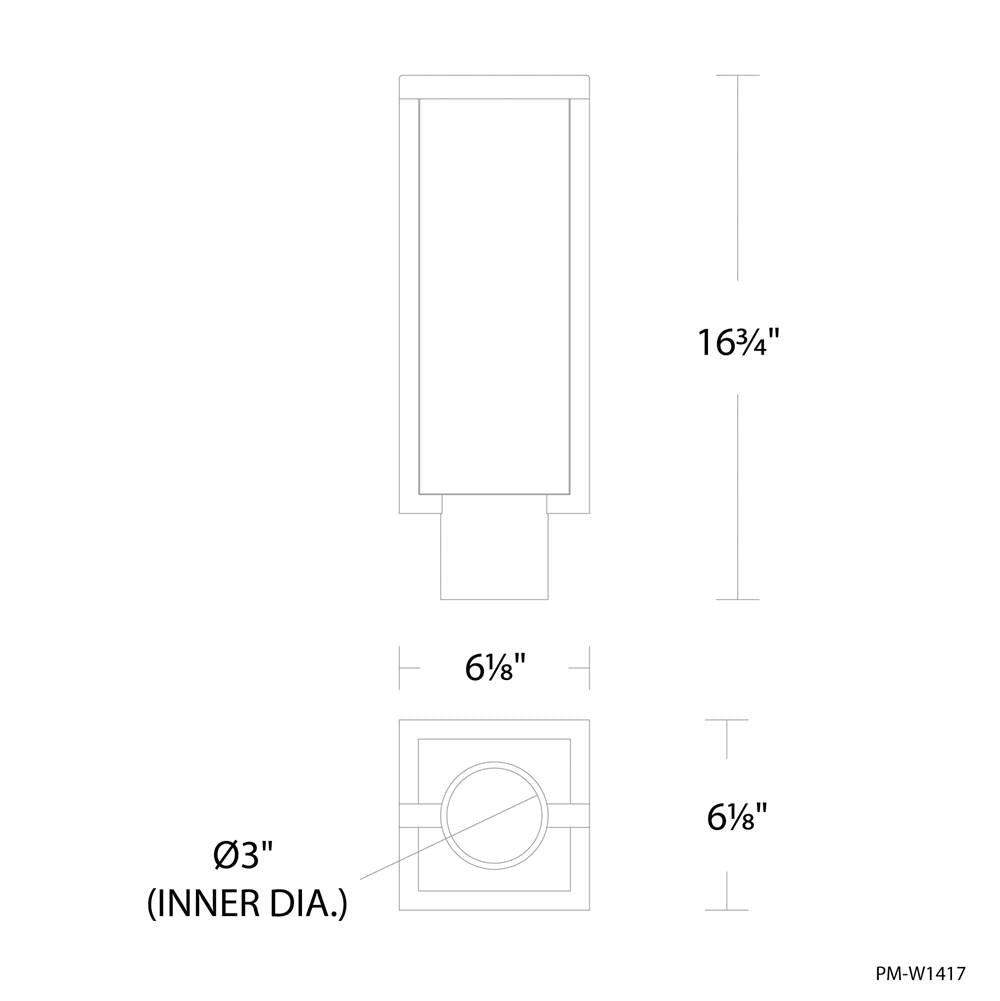 Modern Forms Ledge Outdoor Post Light