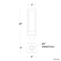 Modern Forms Framed Outdoor Post Light
