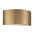 Modern Forms Vermeil 10'' Led Wall Sconce Light 3000k In Gold Leaf