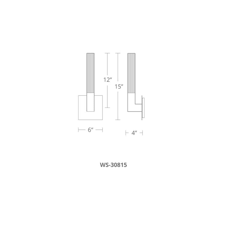 Modern Forms WS-30815-AB Aged Brass Cinema 15'' Led Wall And Bath Light 3500k In Aged Brass Image 2