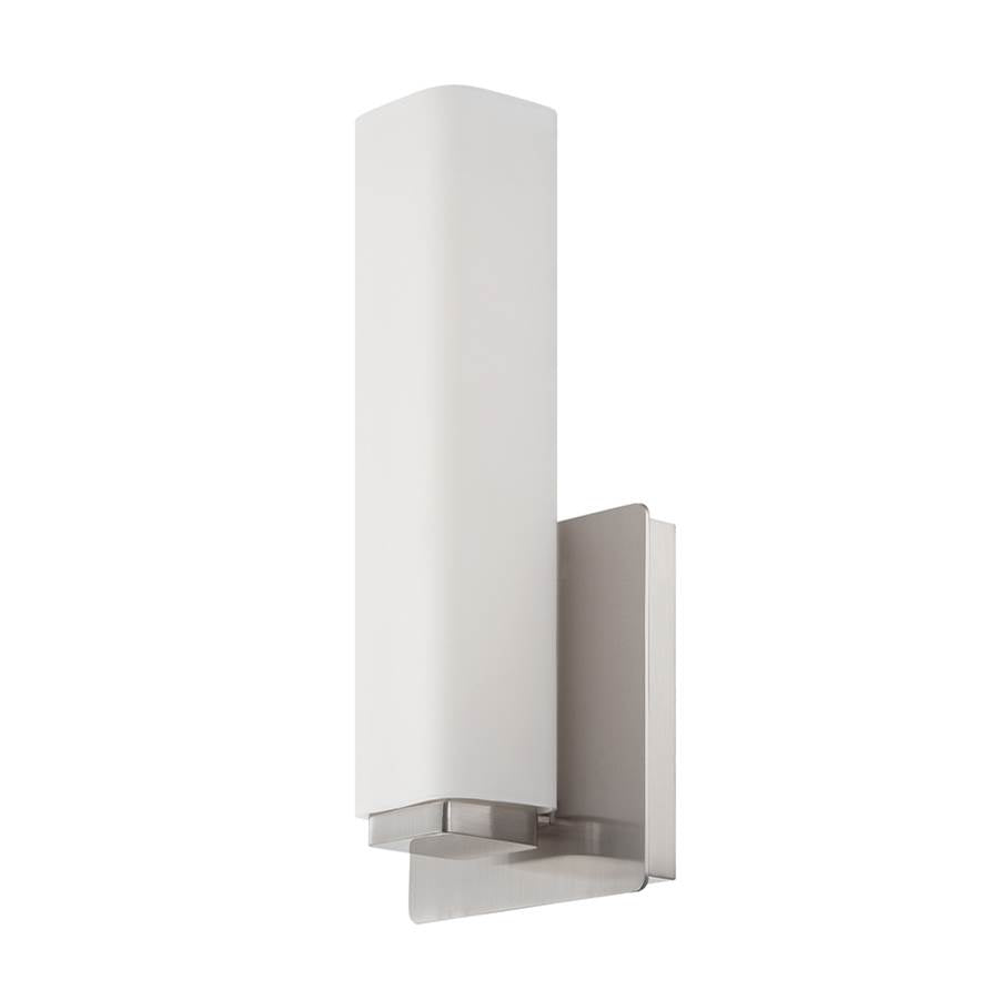 Modern Forms Vogue 11'' Led Wall And Bath Light 3000k In Brushed Nickel