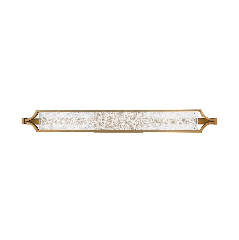Modern Forms Emblem 38'' Led Vanity Light 3000k In Aged Brass