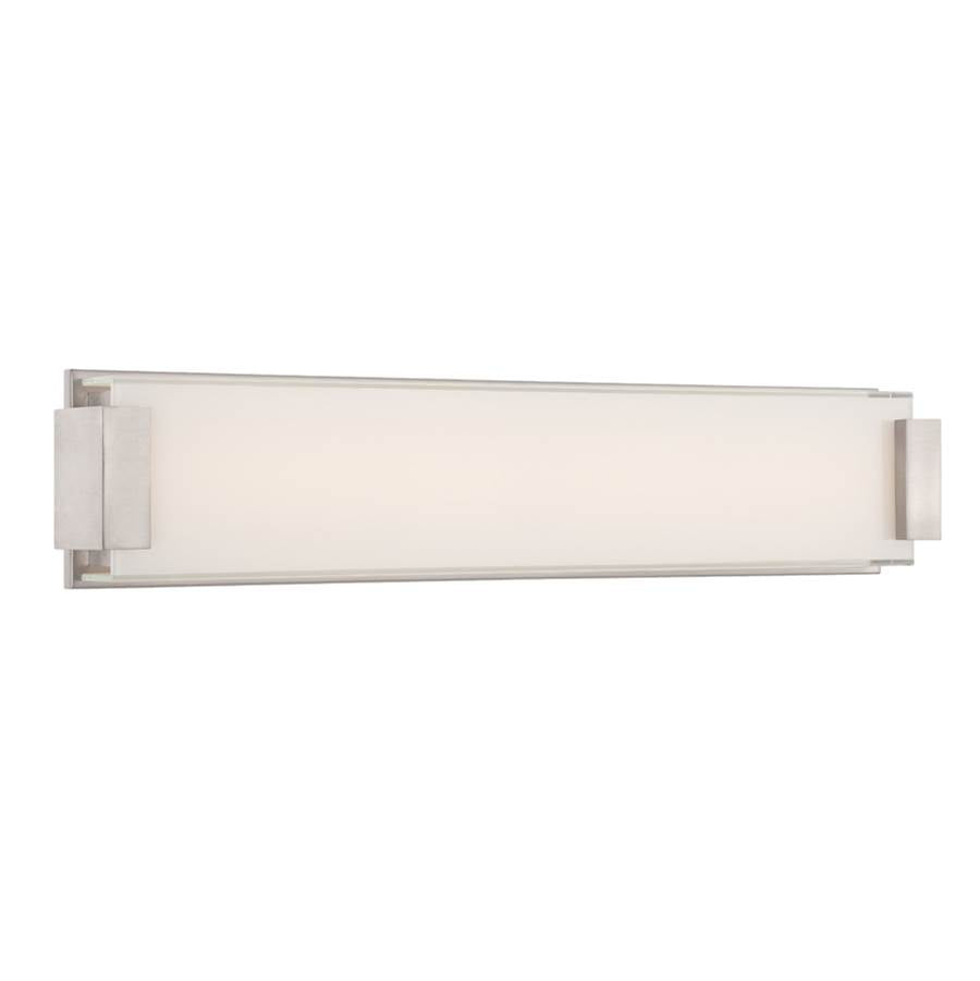Modern Forms Polar 26'' Led Bath And Vanity Light 3000k In Brushed Nickel