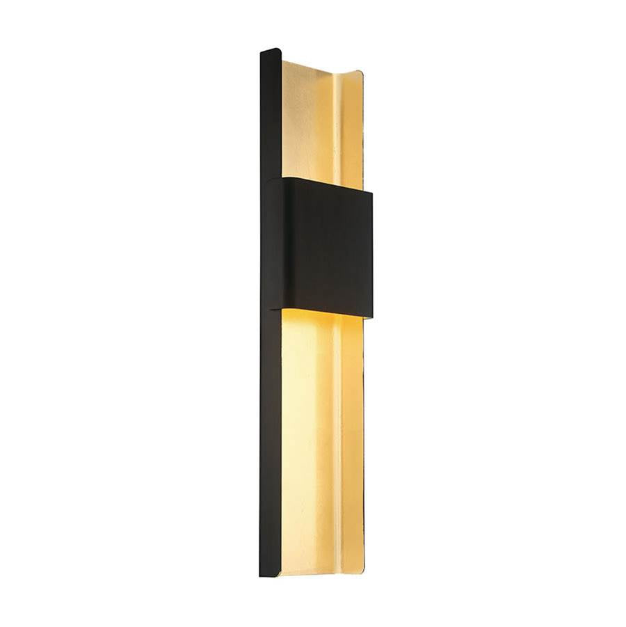 Modern Forms WS-40832-BZ/GL Bronze,Gold Leaf Tribeca 32'' Led Wall Sconce Light 3000k In Bronze And Gold Leaf Image 1