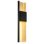 Modern Forms Tribeca 32'' Led Wall Sconce Light 3000k In Bronze And Gold Leaf