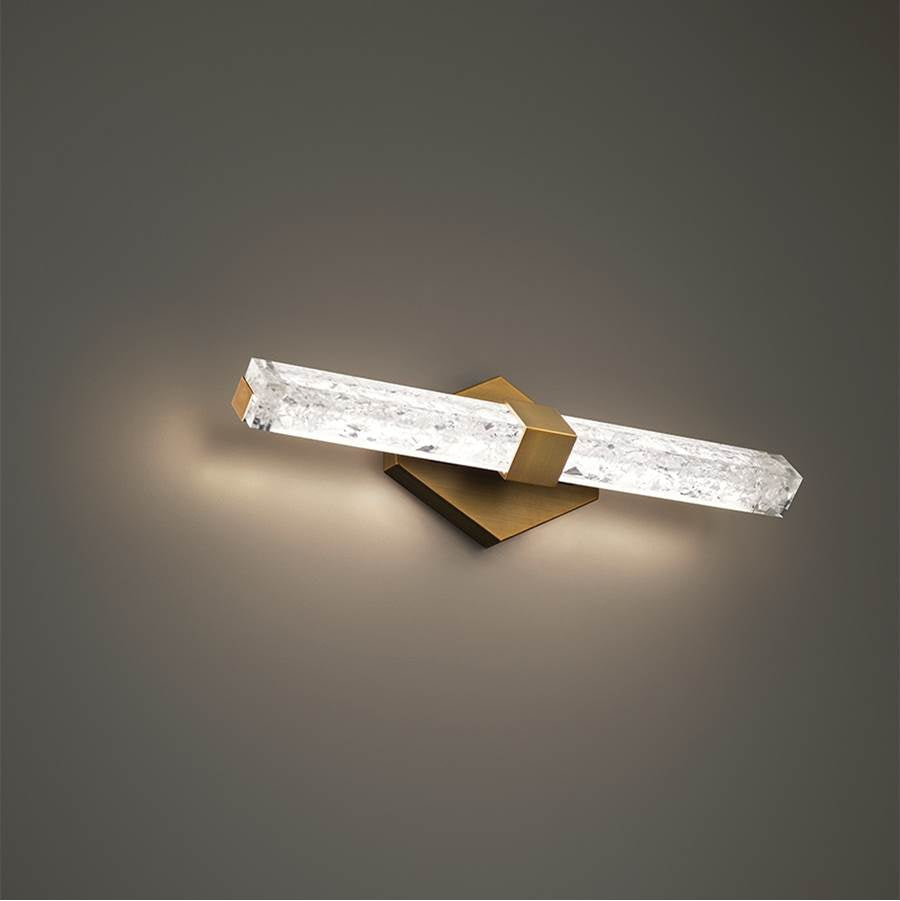 Modern Forms Regal 18'' Led Wall And Bath Vanity Light 3000k In Aged Brass