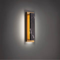 Modern Forms Zurich 18'' Led Indoor Sconce Light 3000k In  Black Gold And Aged Brass