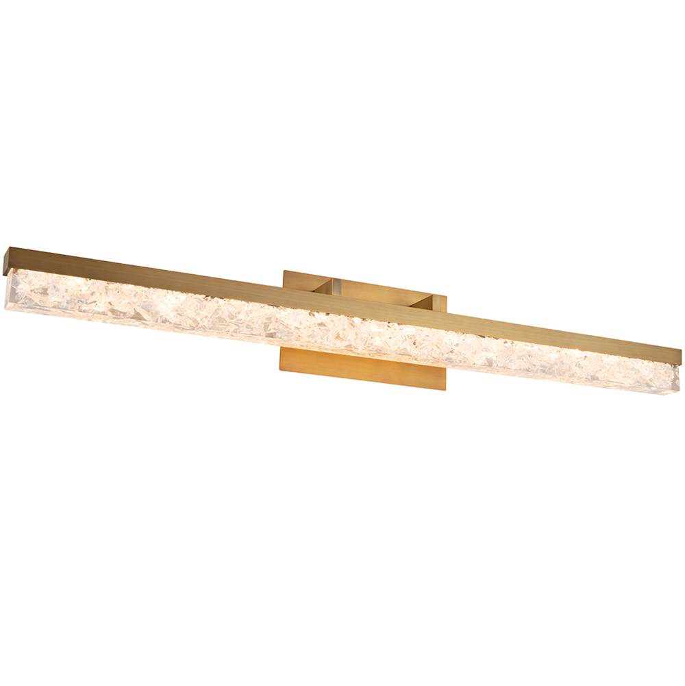 Modern Forms Minx 39'' Led Vanity Light 3000k In Aged Brass