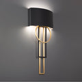 Modern Forms Sartre 32'' Led Indoor Sconce Light 3000k In Black And Aged Brass
