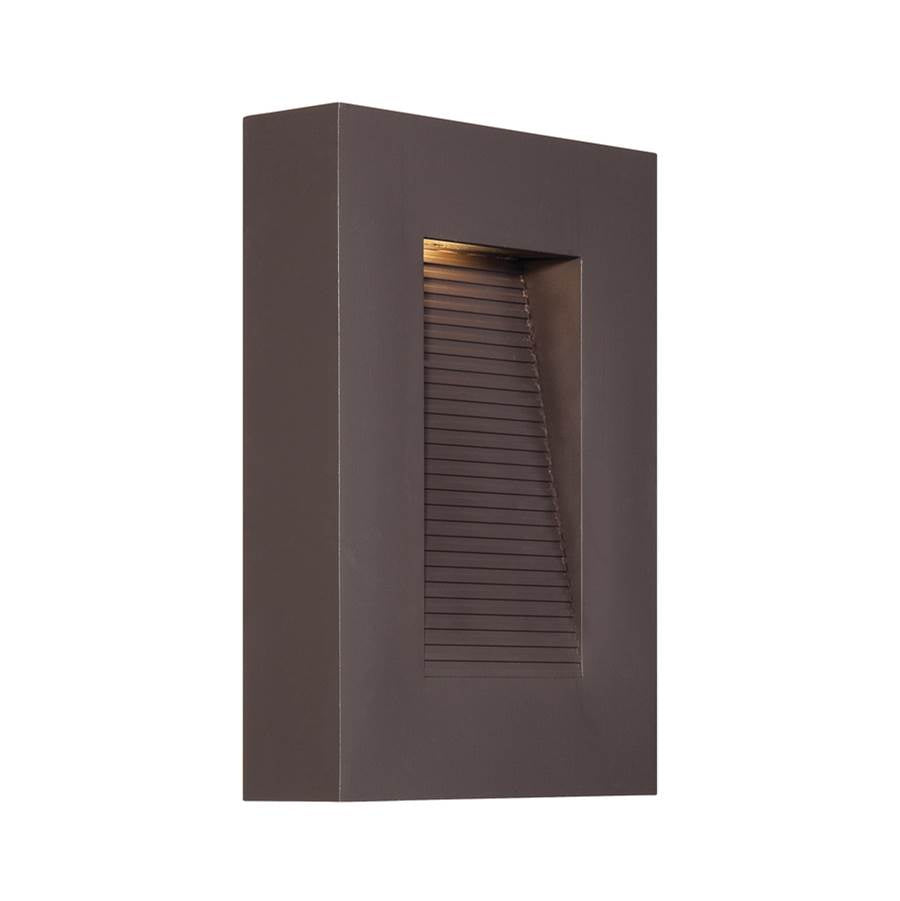 Modern Forms Urban 10'' Led Outdoor Wall Sconce Light 3000k In Bronze