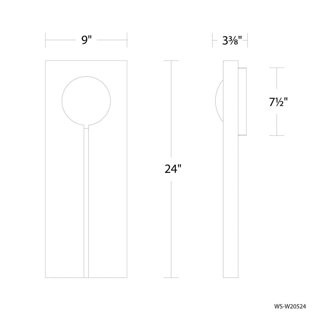 Modern Forms Keyhole Outdoor Wall Sconce Light