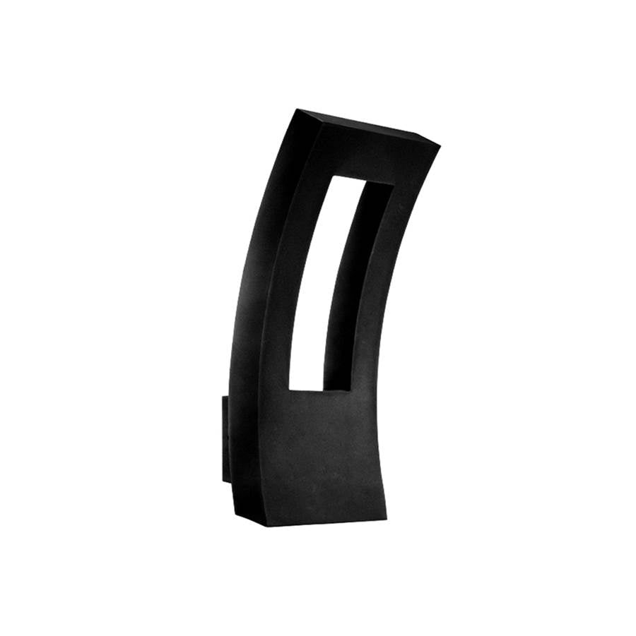 Modern Forms WS-W2216-BK Black Dawn 16'' Led Outdoor Wall Sconce Light 3000k In Black Image 1