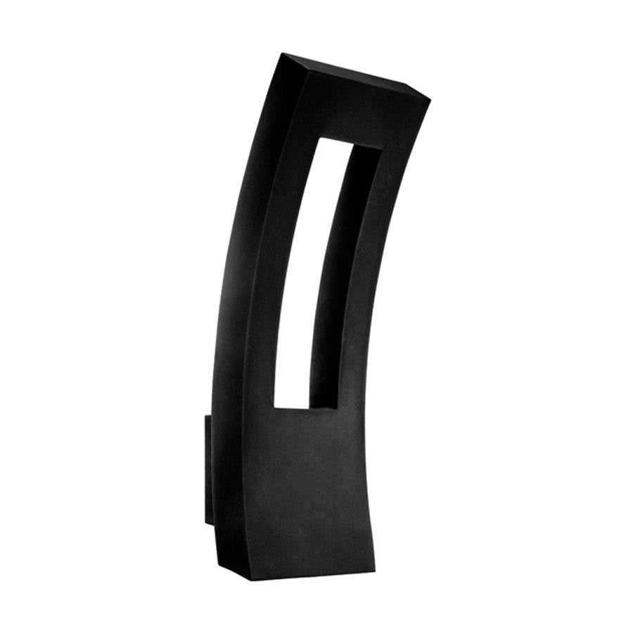 Modern Forms WS-W2223-BK Black Dawn Outdoor Wall Sconce Light Image 1