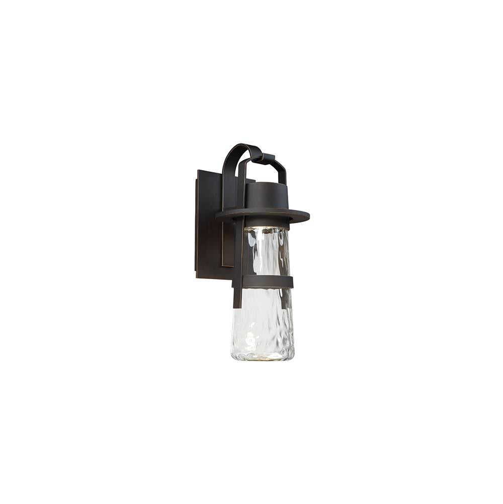 Modern Forms Balthus 16'' Led Outdoor Wall Sconce Lantern Light 3000k In Black