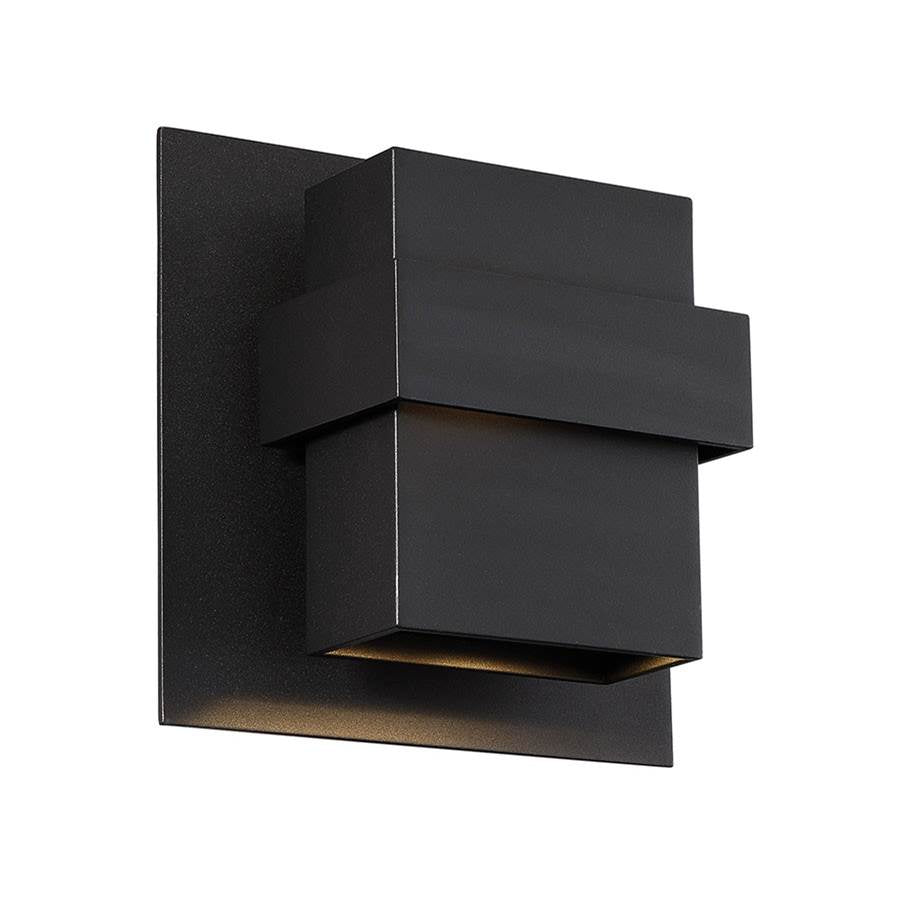 Modern Forms Pandora 9'' Led Outdoor Wall Sconce Light 3000k In Black
