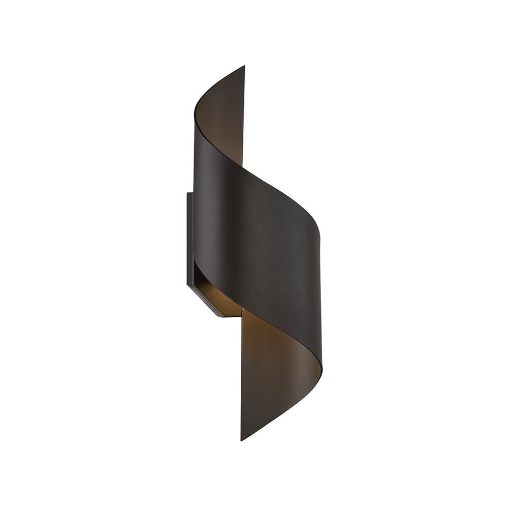 Modern Forms Helix 17'' Led Outdoor Wall Sconce Light 3000k In Bronze