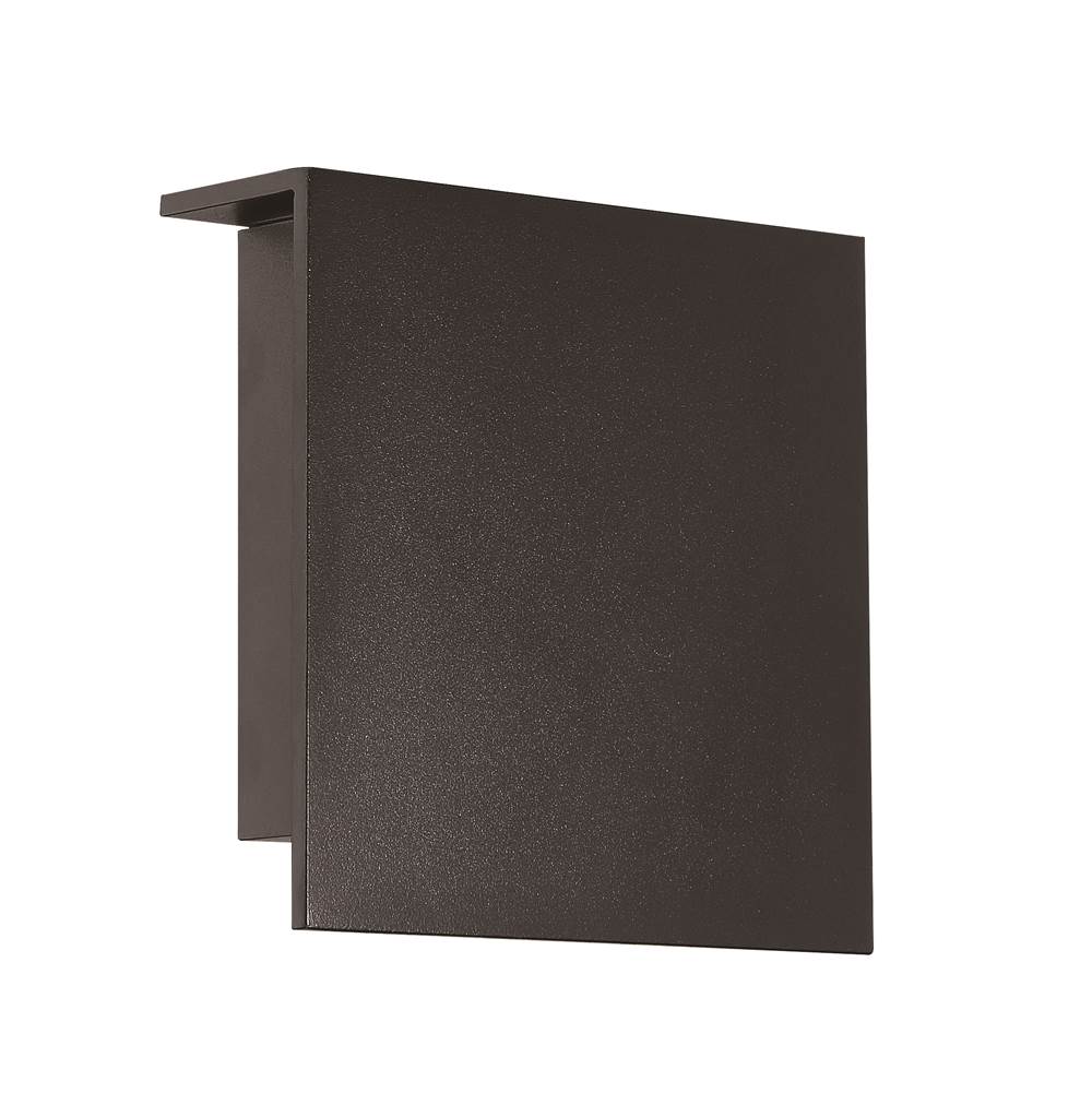 Modern Forms Square 8'' Led Outdoor Wall Sconce Light 3000k In Black