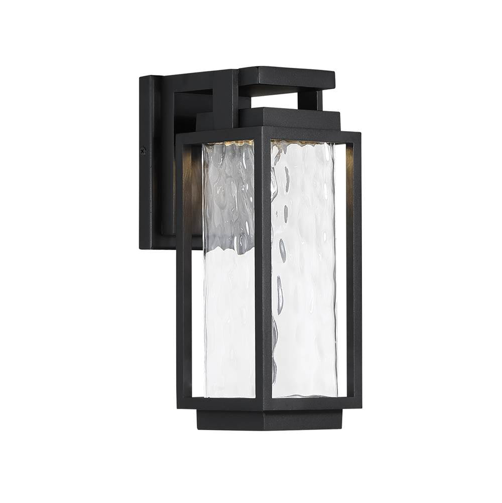 Modern Forms Two If By Sea Two If By Sea 12'' Led Outdoor Wall Sconce Lantern Light 3000k In Black