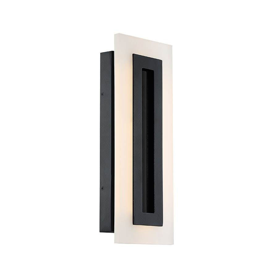 Modern Forms WS-W46817-BK Black Shadow 17'' Led Outdoor Wall Sconce Light 3000k In Black Image 1