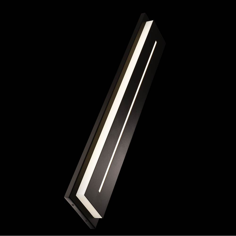 Modern Forms Midnight 36'' Led Outdoor Wall Sconce Light 3000k In Black